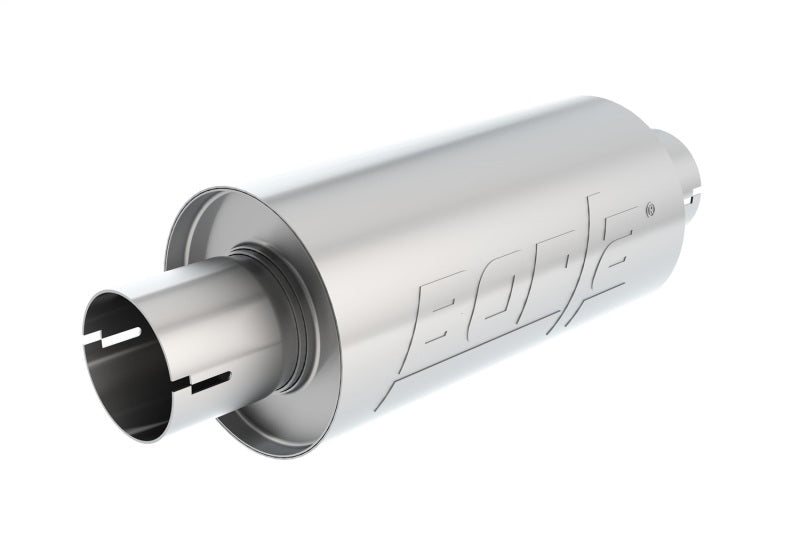 Borla S-Type Muffler 2.5in Inlet/Outlet 5in Round x 10in w/Notch Borla Muffler