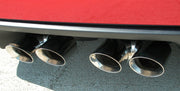 Corsa 2006-2013 Chevrolet Corvette C6 Z06 7.0L V8 Polished Sport Axle-Back Exhaust CORSA Performance Axle Back