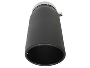 aFe Power MACH Force-Xp 5in In x 6in Out x 15in L Bolt-On 409 SS Exhaust Tip - Black aFe Catback
