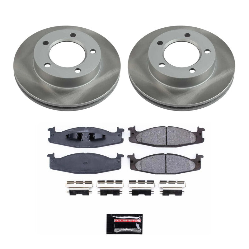 Power Stop 94-96 Ford F-150 Front Semi-Coated Rotor Kit PowerStop Brake Kits - Performance Blank