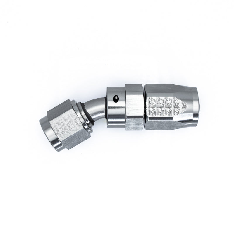 DeatschWerks 6AN Female Swivel 30-Degree Hose End CPE - Anodized Titanium DeatschWerks Fittings