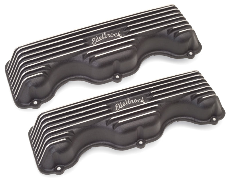 Edelbrock Valve Cover Classic Series Chevrolet W 348/409 CI V8 Black Edelbrock Valve Covers