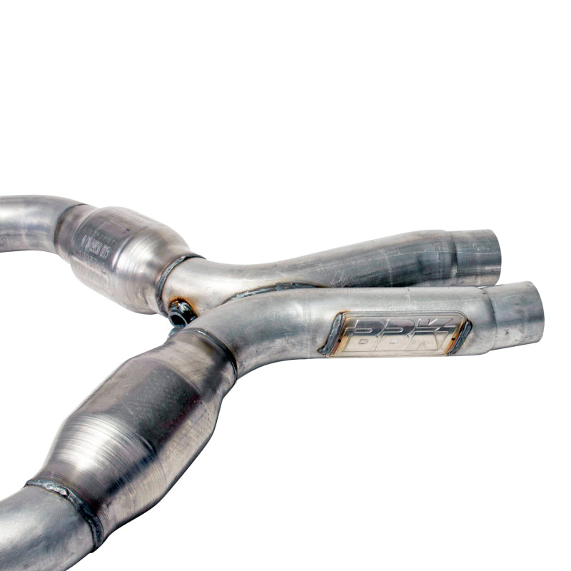 BBK 05-10 Mustang 4.6 Short Mid X Pipe With Catalytic Converters 2-3/4 For BBK Long Tube Headers BBK X Pipes