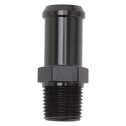 Edelbrock Hose End Straight 3/8In NPT to 5/8In Barb Black Anodize Edelbrock Fittings