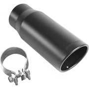 MagnaFlow Tip Stainless Black Coated Single Wall Round Single Outlet 5in Dia 3.5in Inlet 14.5in L Magnaflow Catalytic Converter Universal