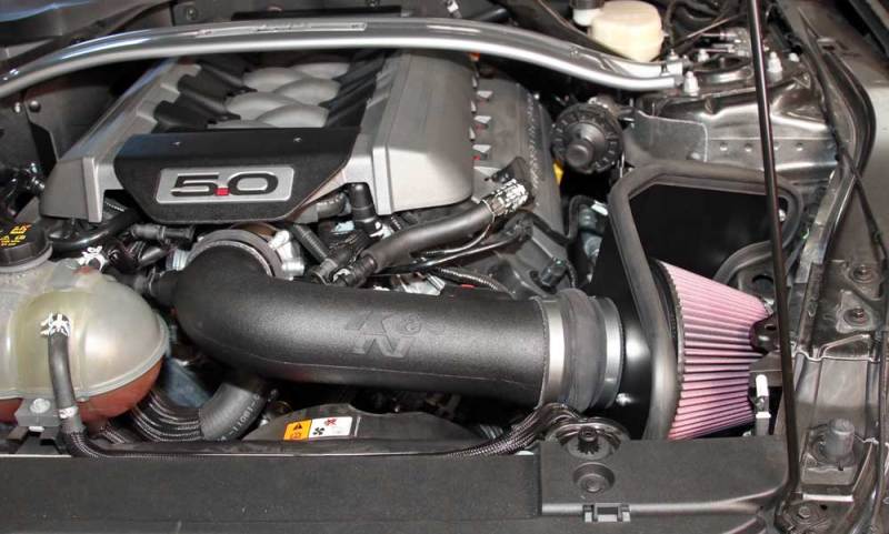 K&N 2015 Ford Mustang GT 5.0L V8 F/I Performance Intake Kit K&N Engineering Cold Air Intakes
