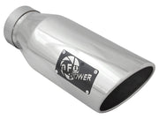 aFe Diesel Exhaust Tip Bolt On Polished 4in Inlet x 6in Outlet x 15in Long aFe Catback