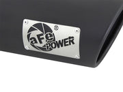 aFe Diesel Exhaust Tip Bolt On Black 4in Inlet x 5in Outlet x 15in aFe Catback