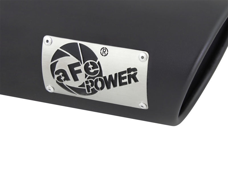 aFe Diesel Exhaust Tip Bolt On Black 4in Inlet x 5in Outlet x 15in aFe Catback