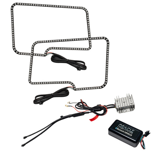 Oracle 09-14 Ford F150/Raptor Dynamic Headlight Halo Kit - ColorSHIFT - Dynamic ORACLE Lighting Headlights