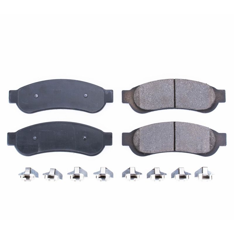 Power Stop 10-12 Ford F-250 Super Duty Rear Z17 Evolution Ceramic Brake Pads w/Hardware PowerStop Brake Pads - OE