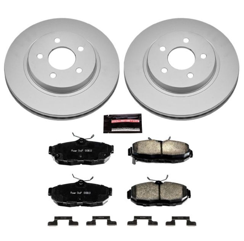 Power Stop 2012 Ford Mustang Rear Z17 Evolution Geomet Coated Brake Kit PowerStop Brake Kits - Performance Blank