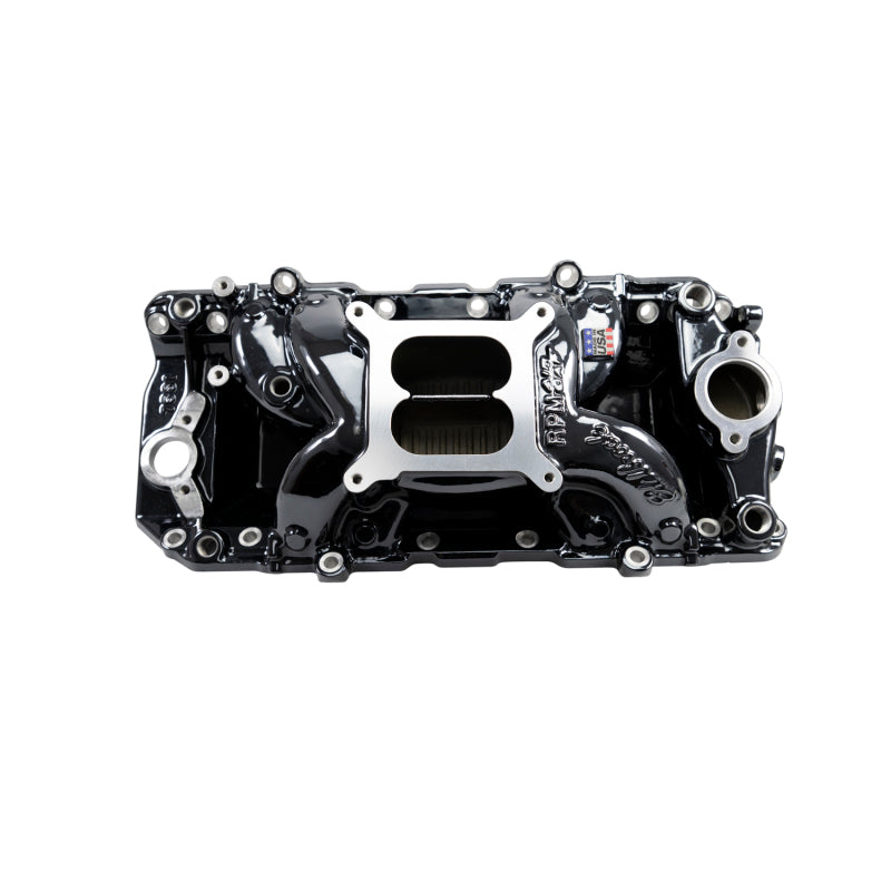 Edelbrock RPM Air-Gap Intake Manifold for Big-Block Chevy Oval Port - Black Plasma Finish Edelbrock Intake Manifolds