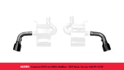 Corsa 2016-24 Chevy Camaro SS 2.75in Inlet / 4.5in Outlet Black PVD Tip Kit (For Corsa Exhaust Only) CORSA Performance Tips