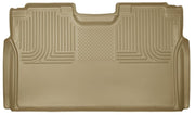 Husky Liners 15 Ford F-150 SuperCrew Cab WeatherBeater Tan 2nd Seat Floor Liner Husky Liners Floor Mats - Rubber