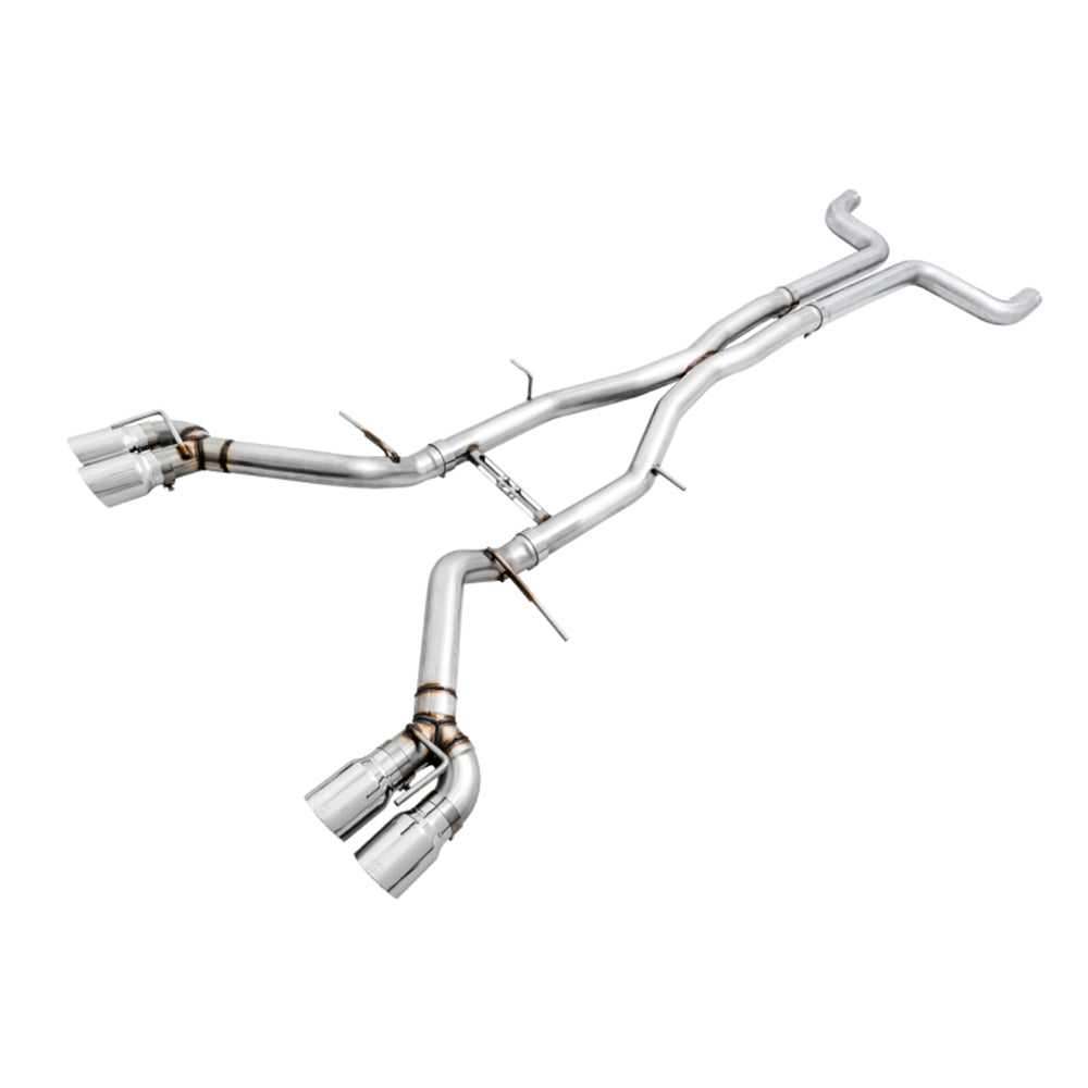 AWE Tuning 16-19 Chevy Camaro SS Non-Res Cat-Back Exhaust - Track Edition (Quad Chrome Silver Tips) 3020-42066