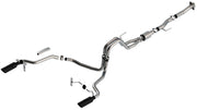 Borla F-150 2021 5.0L 2dr RC SB (122.8 WB) XL/XLT 3/2.25 SRE Cat-Back ATAK Black Chrome Tips Borla Catback