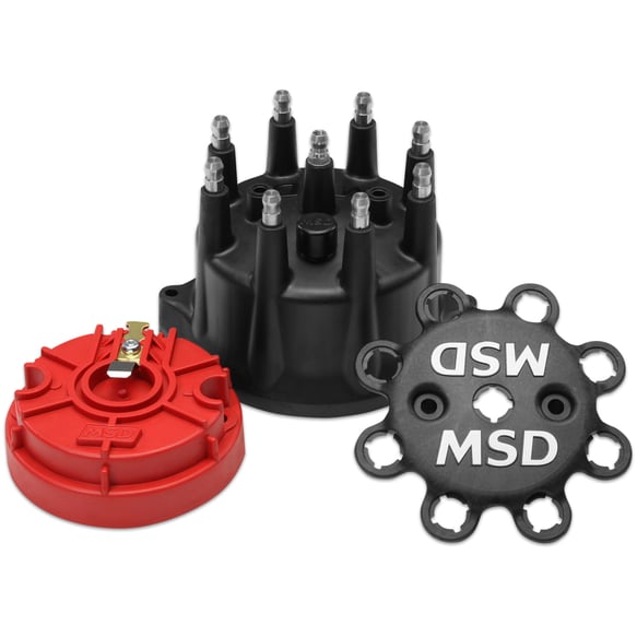 Black Small Diameter Cap and Rotor Kit 84317 MSD Autoparts