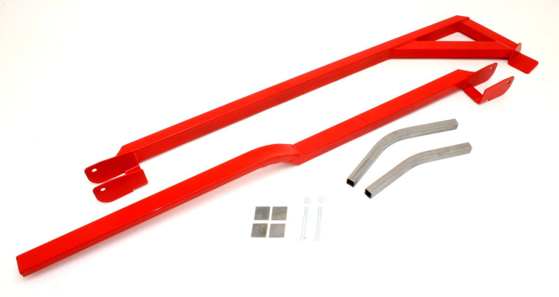 BMR 82-82 3rd Gen F-Body Weld-On Boxed Subframe Connectors (Outside Frame Exhaust) - Red BMR Suspension Chassis Bracing