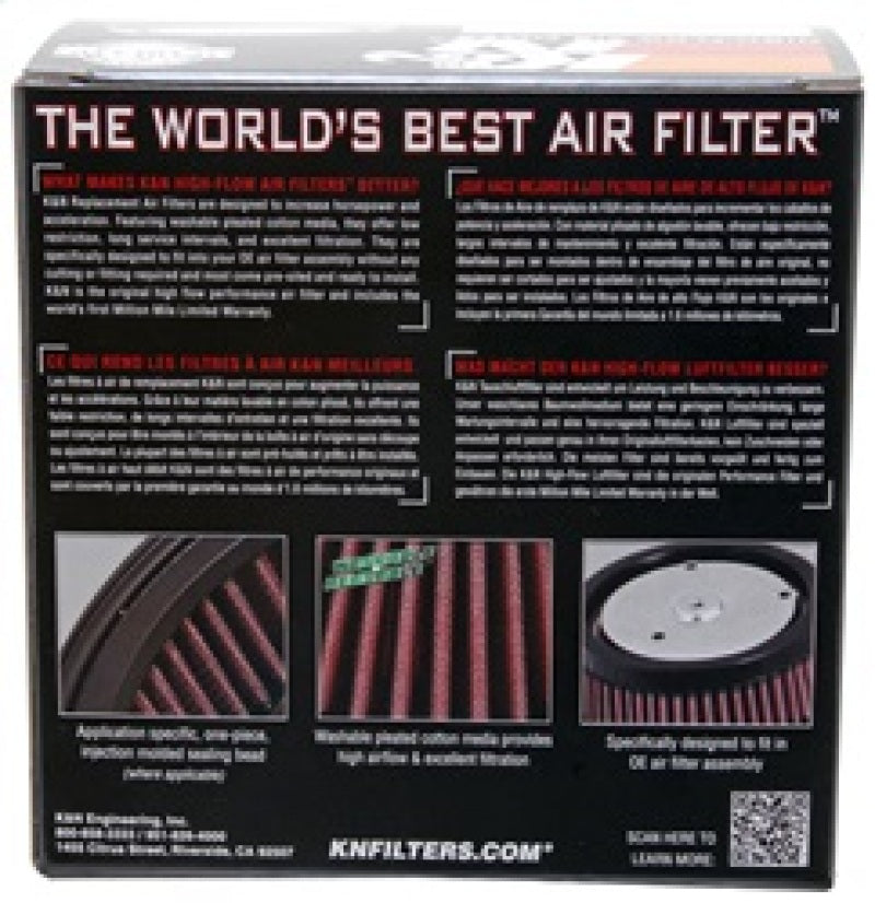 K&N Universal Chrome Filter 2.438in Flange ID x 5.125in OD x 2in H K&N Engineering Air Filters - Universal Fit