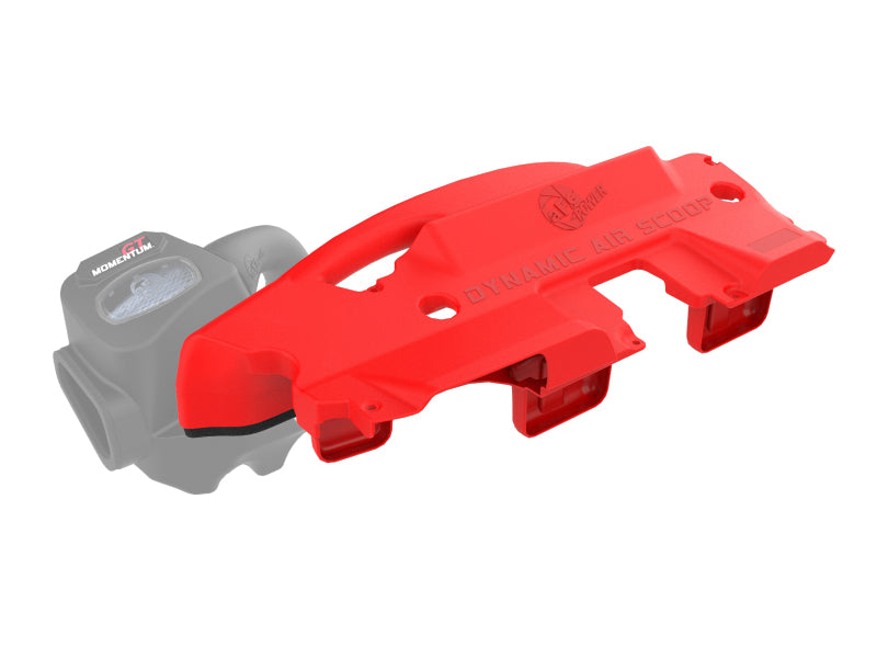 aFe POWER Red Edition Dynamic Air Scoop XL for Intake Kits 50-70119D and 50-70119R aFe Air Intake Components