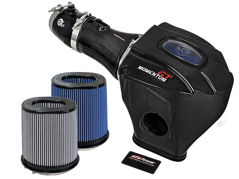 Black Series Momentum Carbon Fiber Cold Air Intake System w/Dual Filter 3 AFE POWER Autoparts
