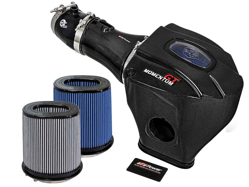 Black Series Momentum Carbon Fiber Cold Air Intake System w/Dual Filter 3