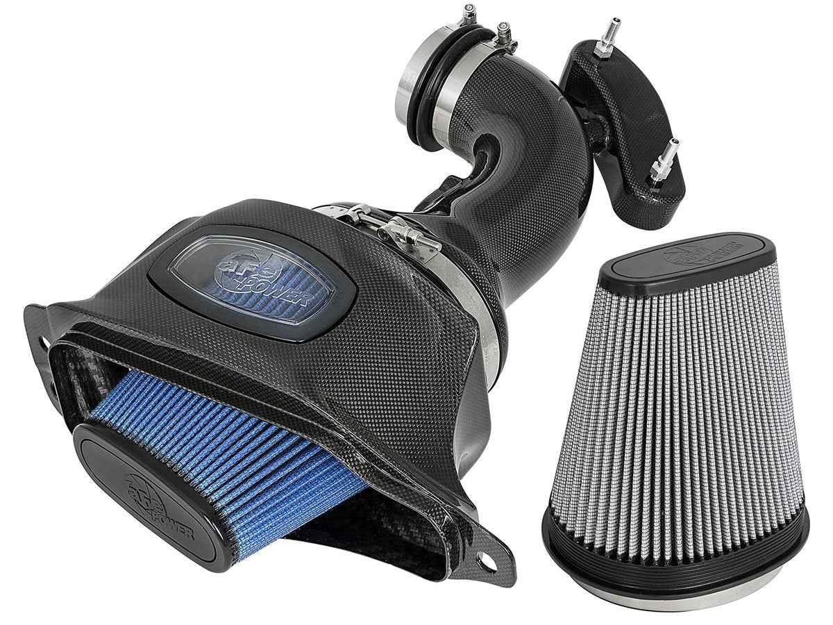 Black Series Momentum Carbon Fiber Cold Air Intake System w/Dual Filter 2