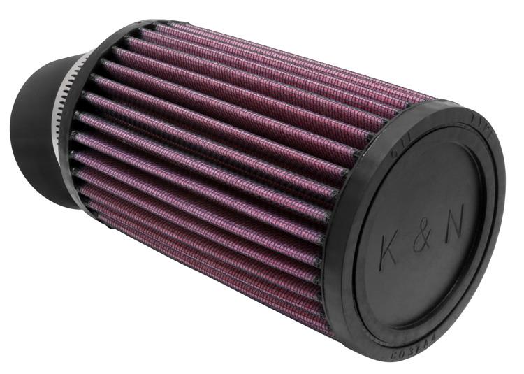 K&N Filter Universal Rubber Filter 2 7/16 inch 20 Degree Flange 3 3/4 inch OD 6 inch Height K&N Engineering Air Filters - Universal Fit