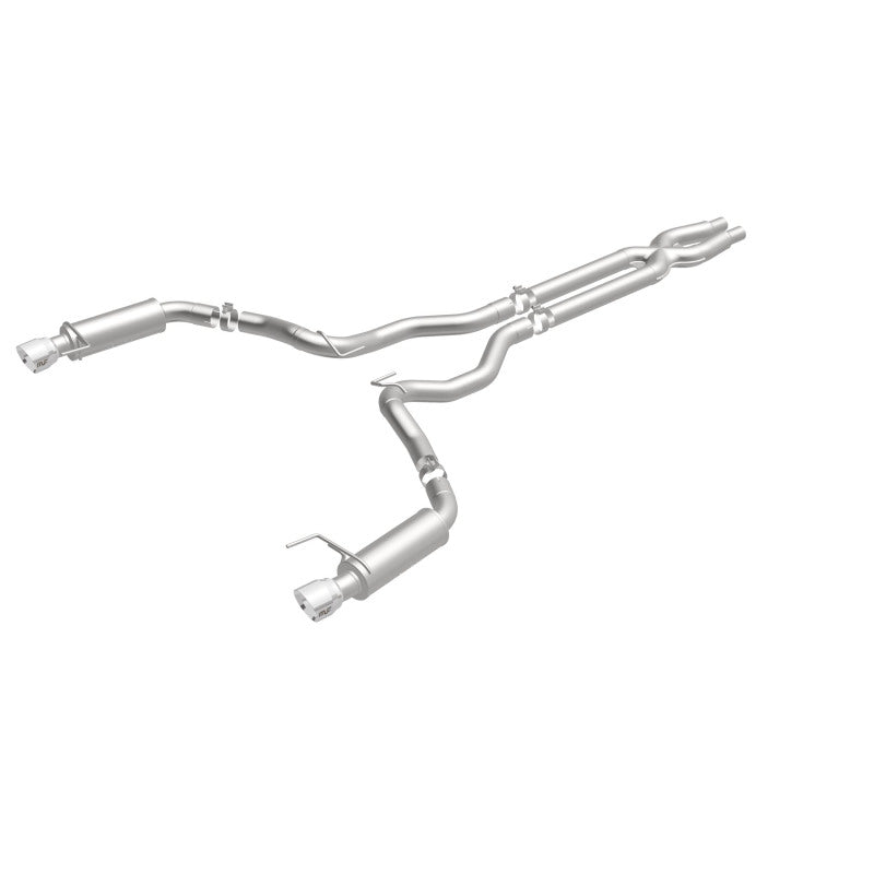 MagnaFlow Cat Back, SS, 3in, Competition, Dual Split Polished 4.5in Tips 2015 Ford Mustang GT V8 5.0 Magnaflow Catback