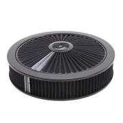 Edelbrock Air Cleaner Pro-Flo High-Flow Series Round Filtered Top 14In Dia X 3 125In Dropped Base Edelbrock Air Filters - Universal Fit