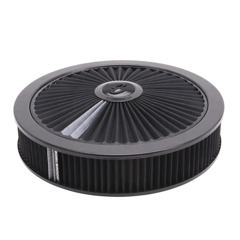 Edelbrock Air Cleaner Pro-Flo High-Flow Series Round Filtered Top 14In Dia X 3 125In Dropped Base Edelbrock Air Filters - Universal Fit