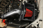 Spectre 15-18 Ford F150 V8-5.0L F/I Air Intake Kit - Polished w/Red Filter Spectre Cold Air Intakes