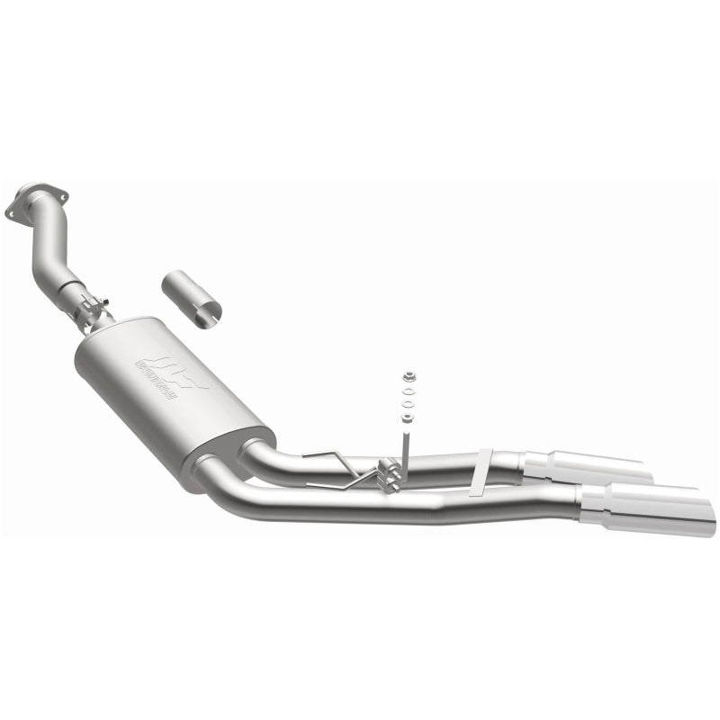 MagnaFlow 11-13 Ford F-150 Pickup Dual Same Side Before P/S Rear Tire Stainless CatBack Perf Exhaust Magnaflow Catback