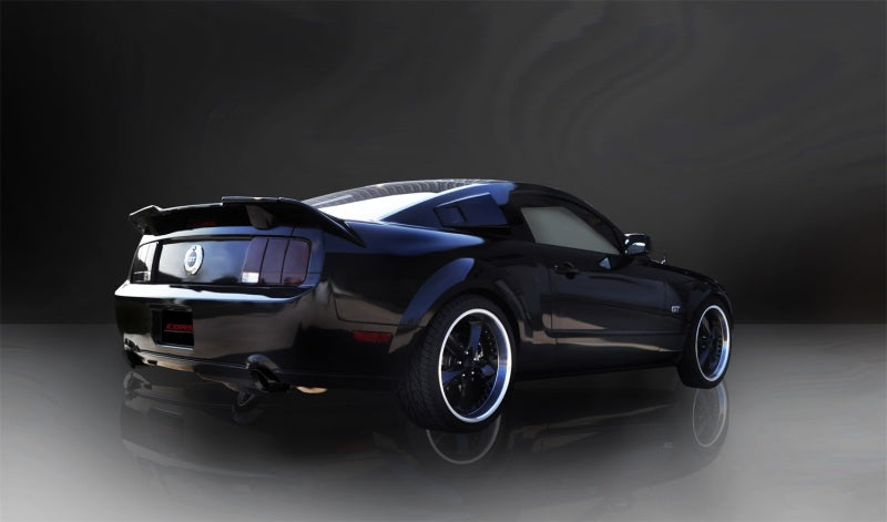 Corsa 2005-2010 Ford Mustang Shelby GT500 5.4L V8 Black Sport Axle-Back Exhaust CORSA Performance Axle Back