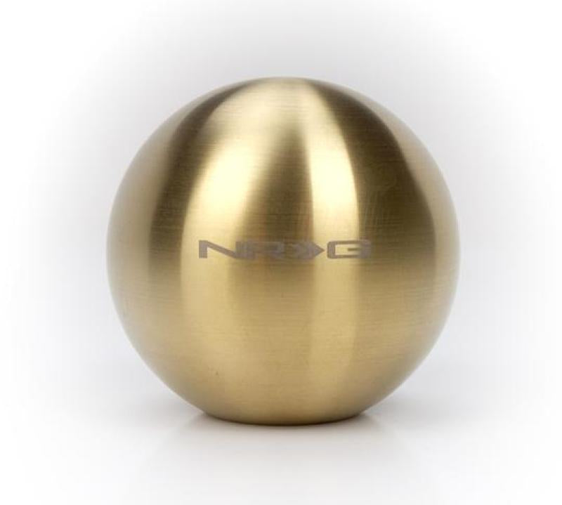 NRG Chrome Gold Titanium Round Shifter Heavy Weight NRG Shift Knobs