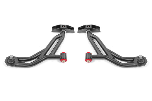 BMR 10-14 Ford Mustang / Shelby GT500 Non-Adj. Lower A-Arms (Poly/Delrin) - Black Hammertone BMR Suspension Control Arms