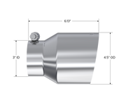 MBRP Universal Stainless Steel Dual Wall Tip 4.5in OD/3in Inlet/6.13in L MBRP Tips