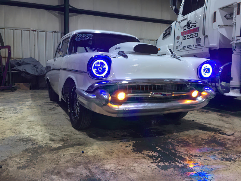 Oracle Pre-Installed Lights 7 IN. Sealed Beam - Blue Halo ORACLE Lighting Headlights