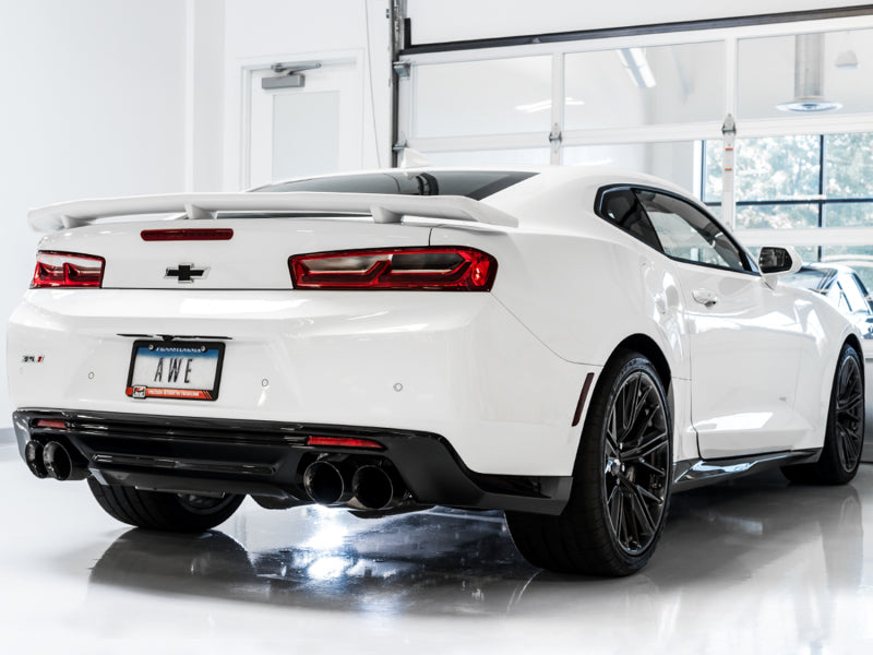 AWE Tuning 16-19 Chevy Camaro SS Res Cat-Back Exhaust -Touring Edition (Quad Diamond Black Tips) AWE Tuning Catback