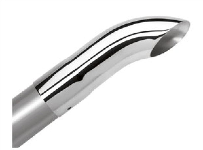 Borla Universal Polished Tip Single Round Turndown/Turnout (inlet 2 1/2in. Outlet 2 1/2in) *NO Retur Borla Tips