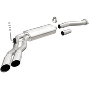 MagnaFlow 11-13 Ford F-150 Pickup Dual Same Side Before P/S Rear Tire Stainless CatBack Perf Exhaust Magnaflow Catback