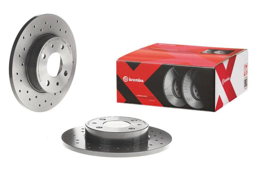 Brembo 13-16 Porsche Boxster/14-16 Cayman Front Drilled UV Coated Rotor Brembo OE Brake Rotors - Drilled