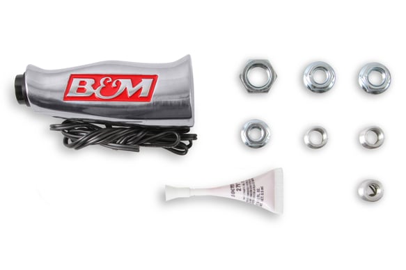 B&M Universal T-Handle - Brushed with 12V Switch 80658 B&M Autoparts