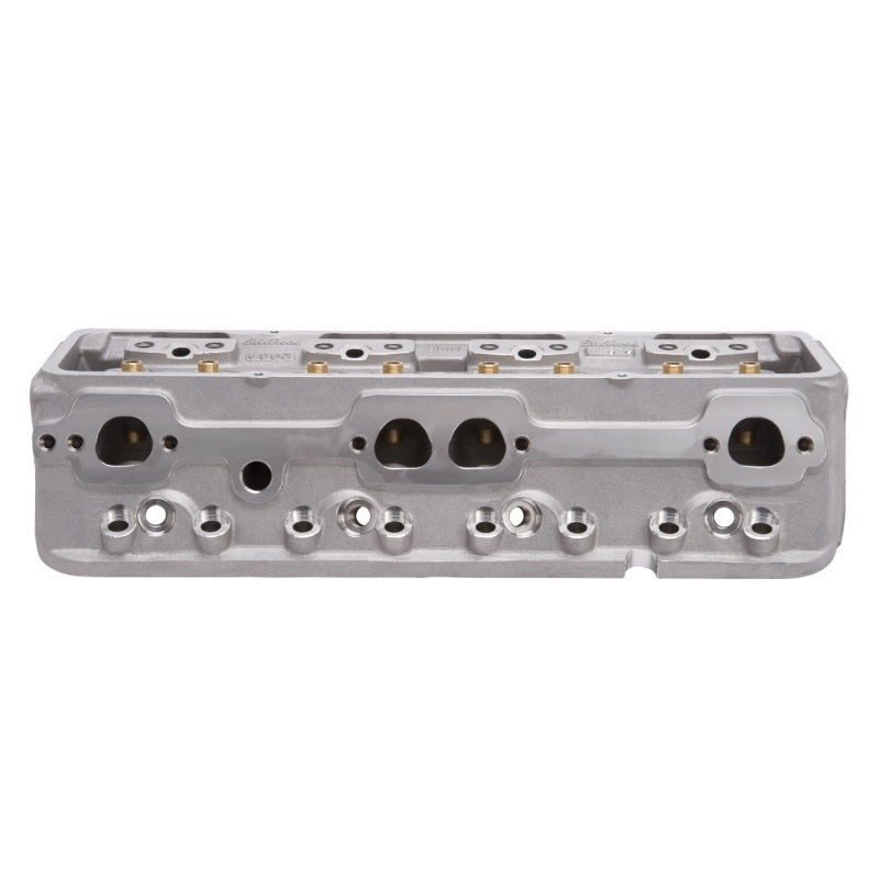 Edelbrock Cylinder Head SBC NHRA Legal 64cc Angled Plug Bare Single Edelbrock Heads