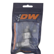 DeatschWerks 8AN ORB Male Swivel to 8AN Male Flare 90-Degree Fitting - Anodized DW Titanium DeatschWerks Fittings