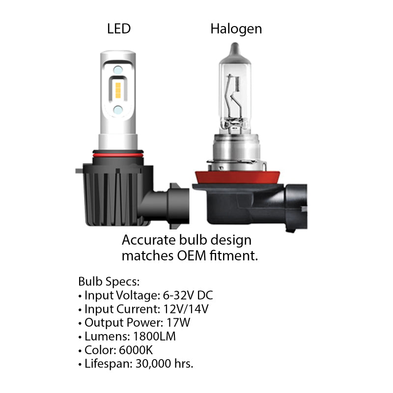 Oracle H11 - VSeries LED Headlight Bulb Conversion Kit - 6000K ORACLE Lighting Bulbs
