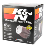 K&N Round Tapered Universal Air Filter 6in Flange ID x 7.5in Base OD x 5in Top OD x 6.5in Height K&N Engineering Air Filters - Universal Fit