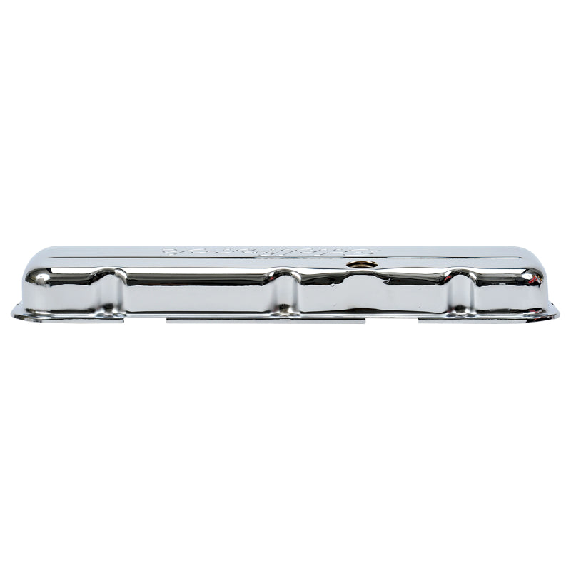 Edelbrock Valve Cover Signature Series Chevrolet 1965 and Later 396-502 V8 Low Chrome Edelbrock Valve Covers