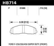 Hawk 15-17 Ford F-250/350 LTS Street Front Brake Pads Hawk Performance Brake Pads - OE